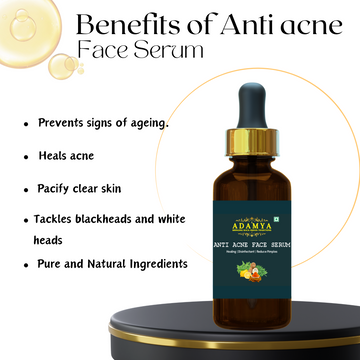 ANTI-ACNE FACE SERUM FOR HEALING, DISINFECTANT AND REDUCE PIMPLES _ 100% PURE, 100% NATURAL AND CHEMICAL FREE